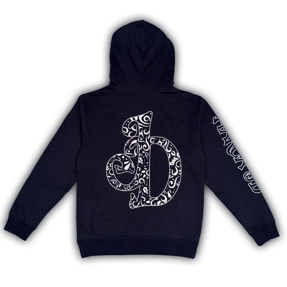 Navy Western Filigree Hoodie