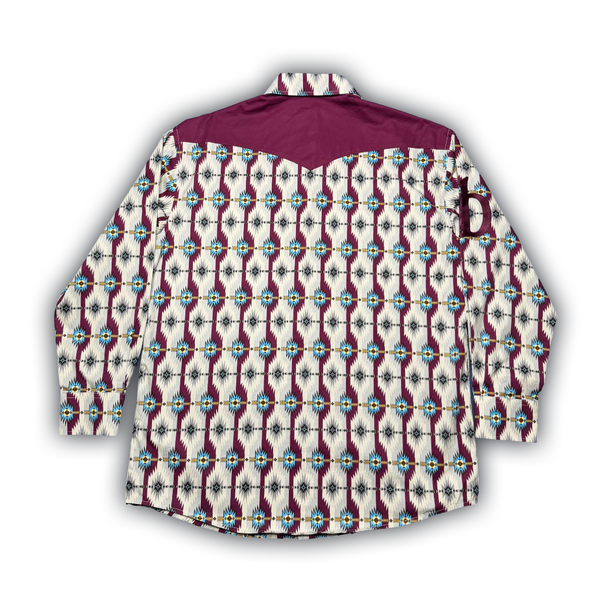 Deep Burgundy Western Pearl Snap