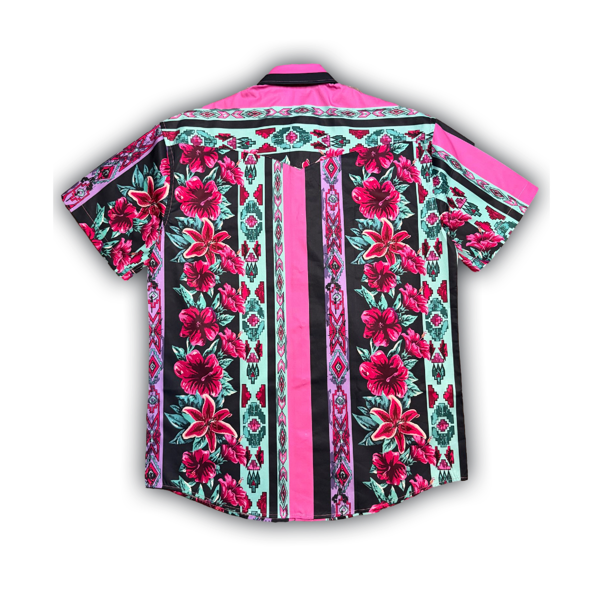 “PINK WESTERN FLORAL COLLECTION BUTTON UP”