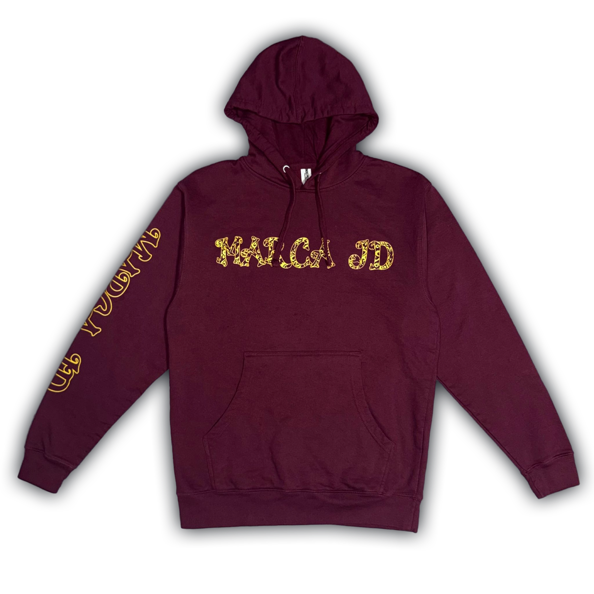 Maroon Western Filigree Hoodie