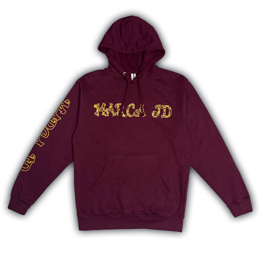 Maroon Western Filigree Hoodie